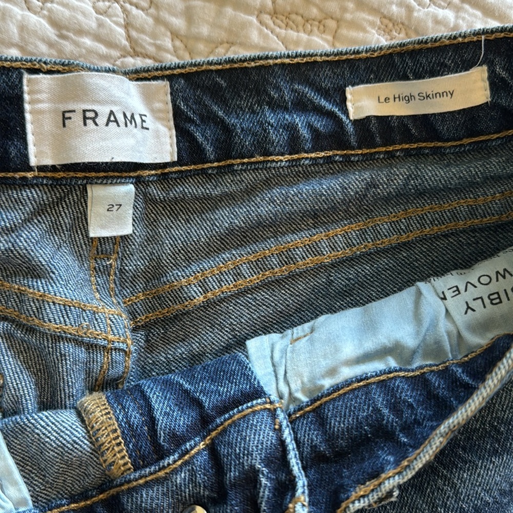 FRAME DENIM LE HIGH SKINNY 27 - Picture 7 of 8